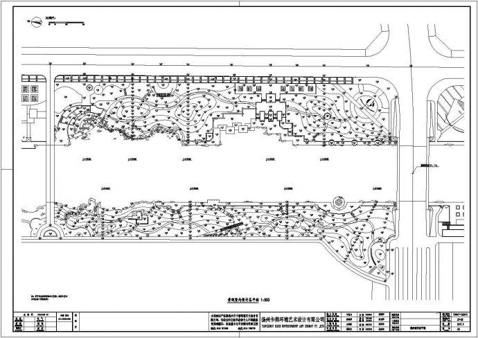 江苏某沿河岸环境景观工程规划设计cad全套施工图（含设计说明）_图1
