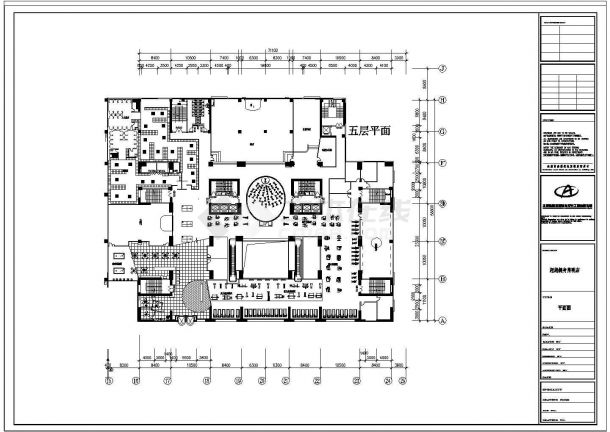 超越健身房装修设计全套cad施工图-图二