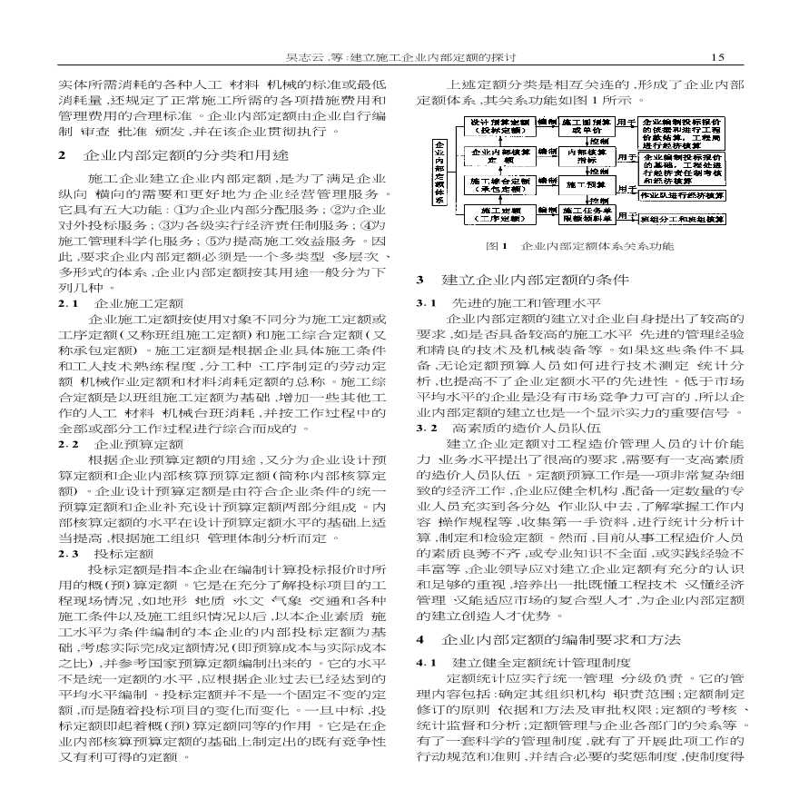 建立施工企业内部定额的探讨-图二