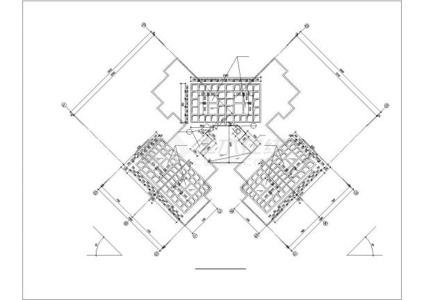 长春市某临街17层剪力墙结构住宅楼CAD建筑设计图纸（含架空层）-图一