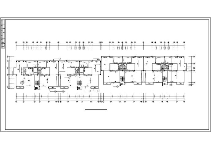 常州庐山花园小区6+1层砖混结构住宅楼CAD建筑设计图纸（含半地下室）_图1