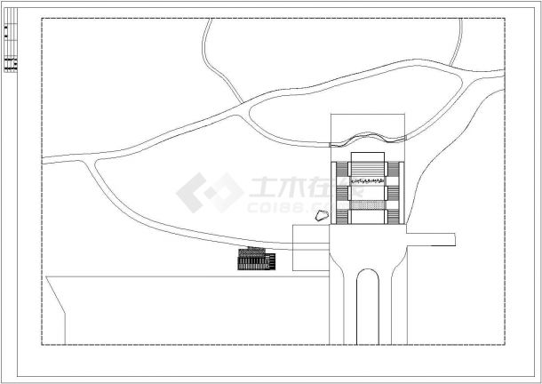某休闲公园入口规划设计cad全套施工图纸（含电气设计）-图二