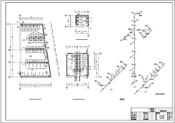 某学生公寓给排水及消防设计施工cad图纸_图1