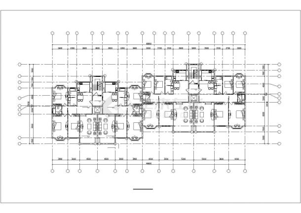 鄂州市某临街12层框架结构住宅楼建筑设计CAD图纸-图二