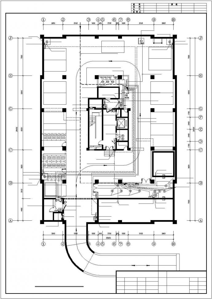 某十八层二类高层商住楼强电设计图_图1