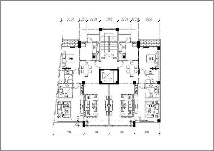 高层住宅建筑方案设计图，共十一张_图1