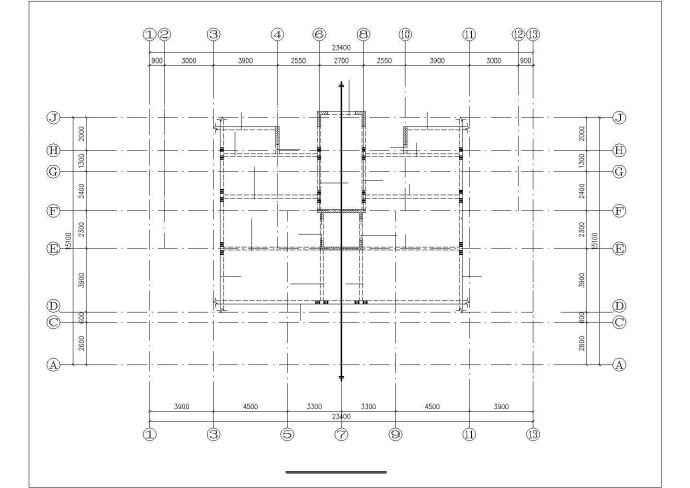 漳州市新时代小区七层剪力墙结构住宅楼结构设计CAD图纸（含地下2层）_图1