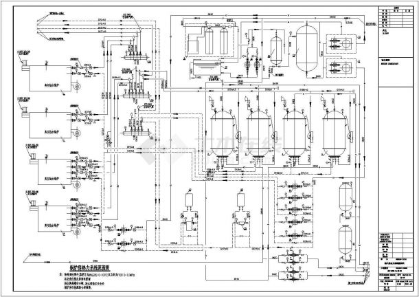 [北京]某锅炉房工艺设计cad全套施工图（含设计说明）-图二