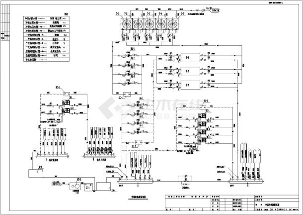 某会展中心采暖空调工程设计cad全套施工图纸（含设计说明）-图二