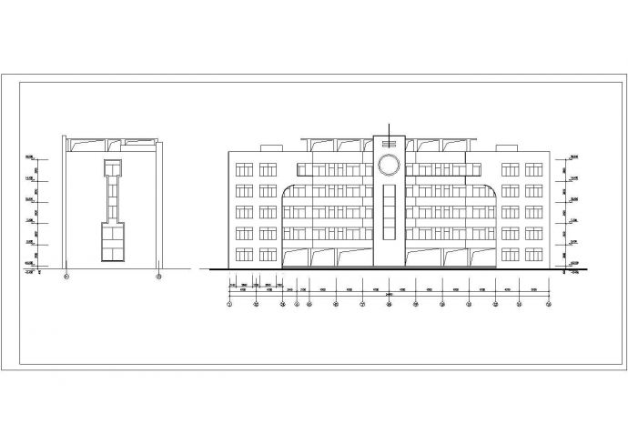 某地方教学楼建筑CAD平面布置参考图_图1