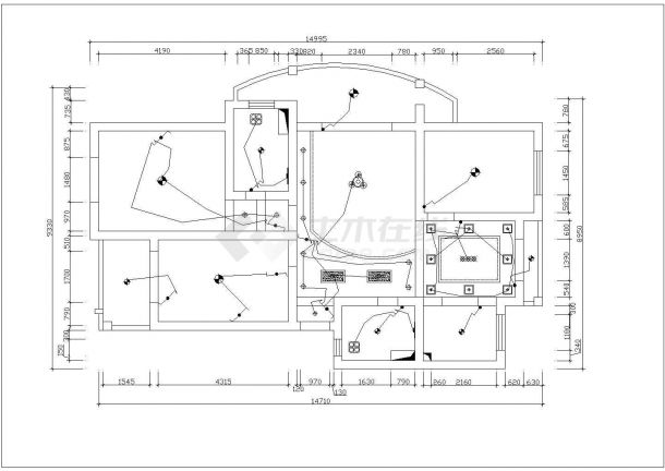 泰州市馨府花园小区经典户型全套平面装修装饰设计CAD图纸-图一