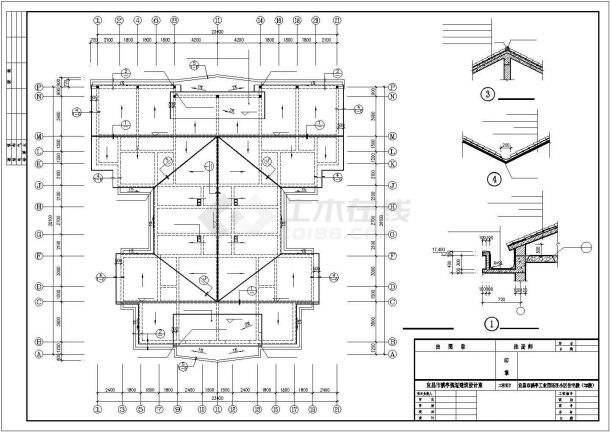 威武市常欣家园小区6层砖混结构住宅楼建筑设计CAD图纸（含阁楼）-图一
