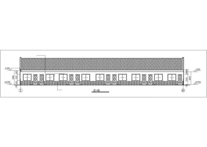 成都市某现代化工厂410平米单层砖混结构职工宿舍楼建筑设计CAD图纸_图1