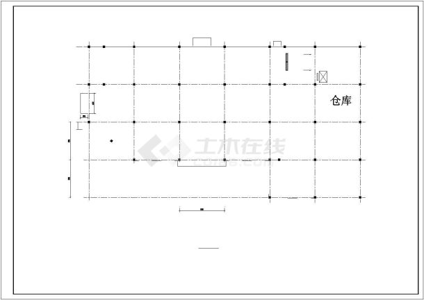 某3层商场百货全套施工设计cad图纸(含计算书，建筑图，结构图，周记，PKPM)-图二