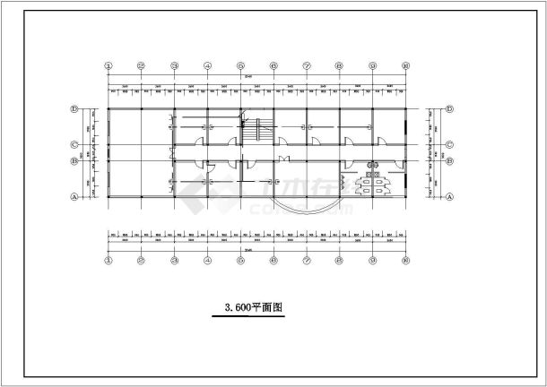 长32.4米 宽9.6米 3层液化天然气工厂综办楼水电施设计图-图一