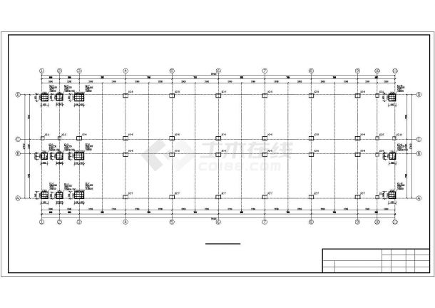 [河南]五层框架结构公寓楼建筑工程量计算实例（含图纸）.共六张-图二