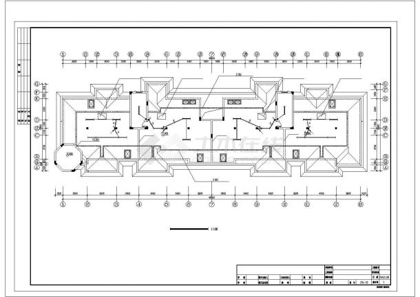 河北小区六层住宅楼电气全套建筑施工设计方案图-图一