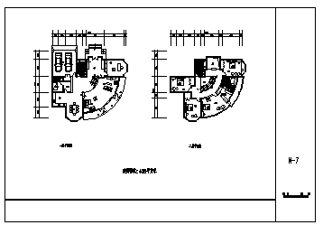 某二层砖混结构简欧别墅建筑施工cad图_别墅施工_图1