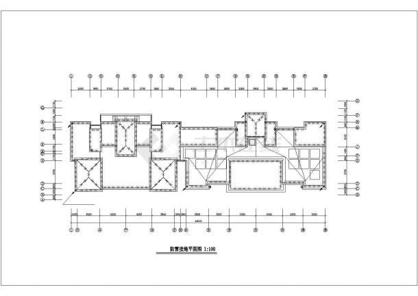 海南六层带跃层住宅楼电气建筑施工设计方案图-图二