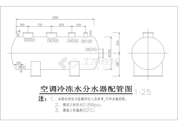 经典集分水器设计cad安装布置详图-图一