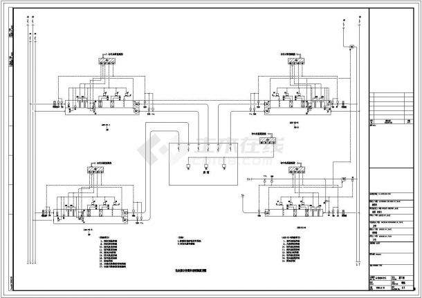 空调自动控制设计cad施工图纸集（含设计说明）-图一