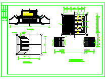 某地财神殿建筑全套设计CAD施工图-图二