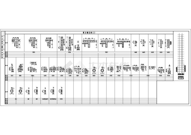 某纯剪力墙19层高层住宅楼结构设计CAD施工图-图一