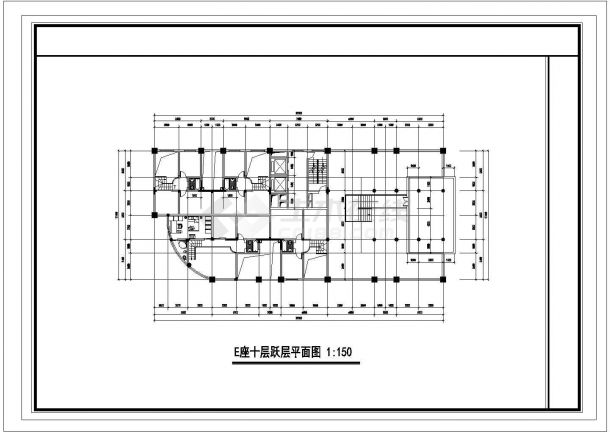 苏州工作单位高层住宅设计建施图，共十六张-图一