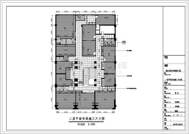 某火锅店现代风格室内装修设计cad全套施工图-图二