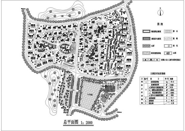 70460平米旧村改造规划施工图-图一