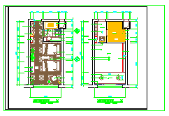 酒店双人标房装修设计CAD施工详图-图二