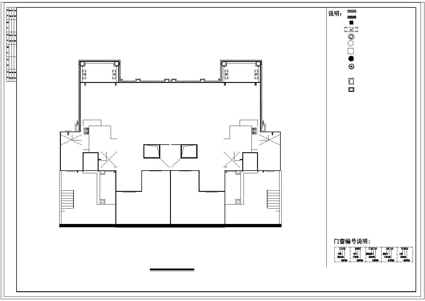 某地区叠拼别墅建筑设计CAD施工图纸