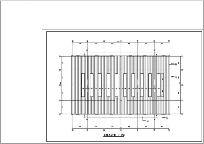 某30m跨厂房建筑、结构图纸CAD建筑设计施工图_图1
