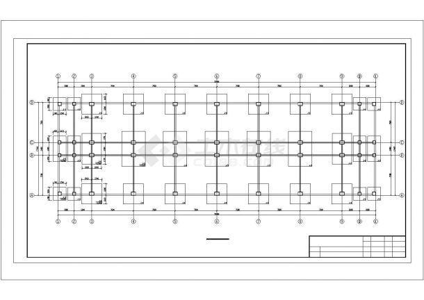 [河南]五层框架结构公寓楼建筑工程量计算实例（含图纸）-图一