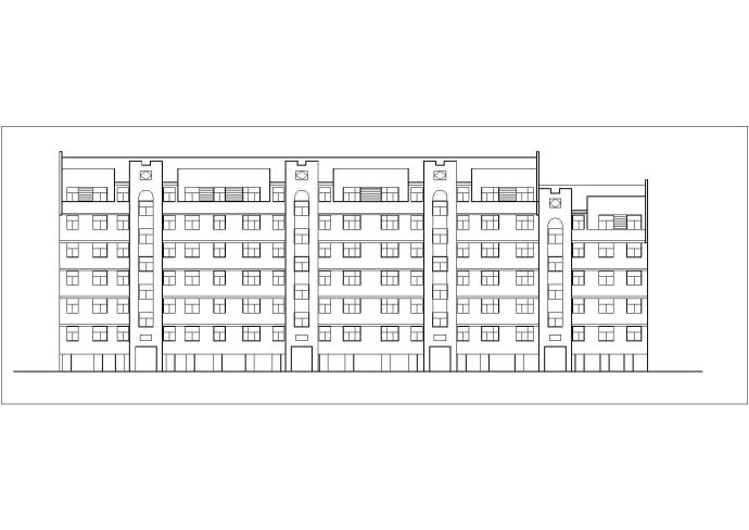 石家庄市文山花园小区7层砖混结构住宅楼全套建筑设计CAD图纸_图1