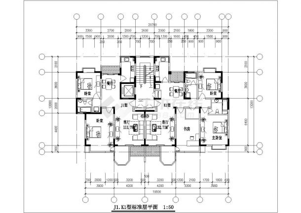 长沙市芙蓉花园小区经典热门的平面户型设计CAD图纸（共31张）-图二