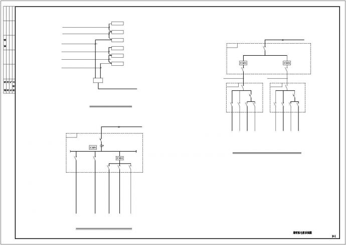 多层住宅楼电系统设计cad图，共五张_图1