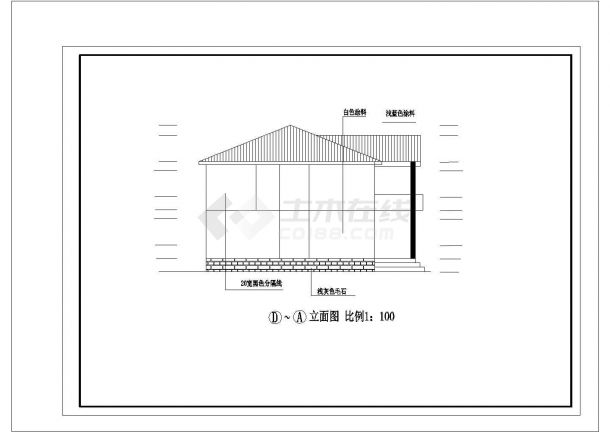 某现代商用高档独栋别墅建筑全套详细方案设计施工CAD图纸-图二