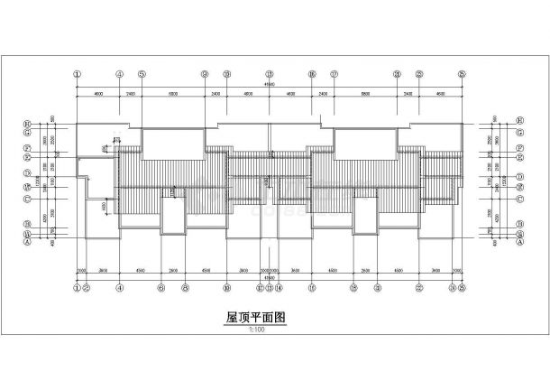 上海市嘉定区某企业家属院7层砖混结构住宅楼建筑设计CAD图纸-图二