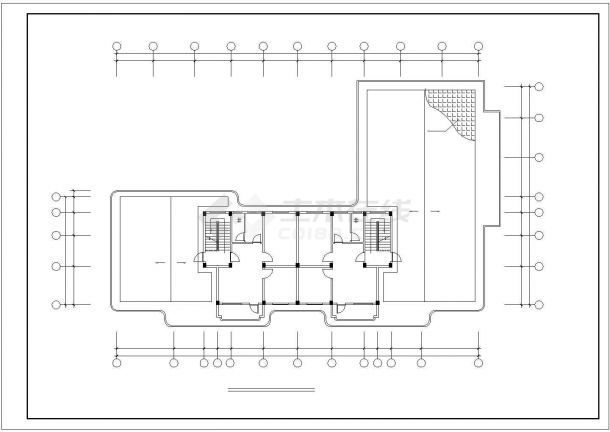 南昌市长品花园小区9层框架结构住宅楼全套建筑设计CAD图纸-图一