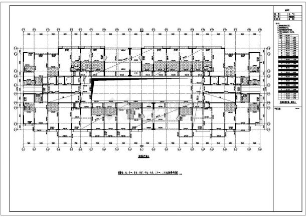 办公楼设计_浙江超高层办公楼结构初步设计cad施工图纸-图二