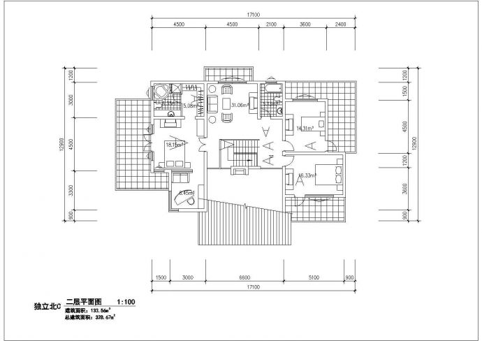 某山庄别墅区商业独立别墅建筑详细方案设计施工CAD图纸_图1