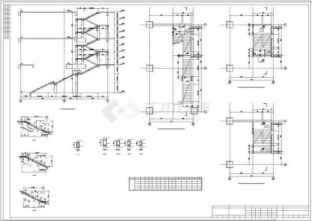 [吉林]地上三层框架结构购物中心改造加固结构设计施工图-图二