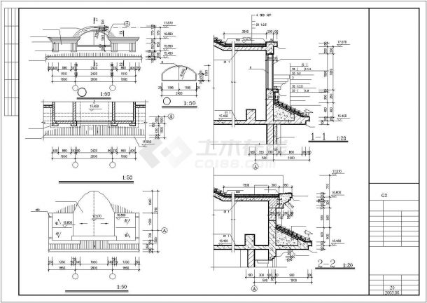某山庄别墅区独立小型别墅建筑全套设计方案施工CAD图纸-图一