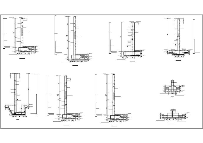 上海市某购物超市单层框架结构地下车库全套结构设计CAD图纸_图1