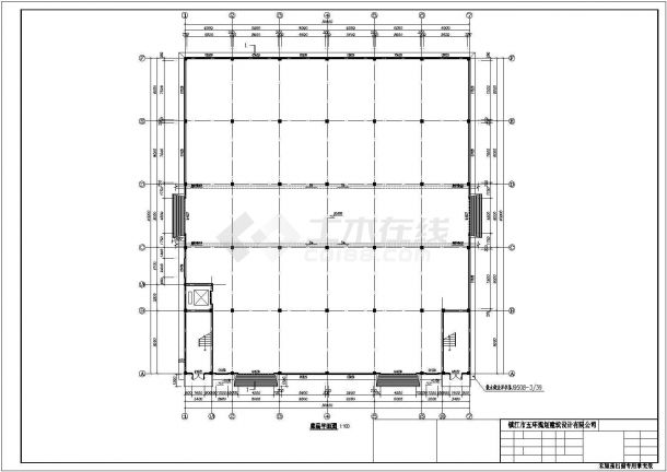 东莞某服装厂7300平米5层混凝土结构加工厂房全套建筑设计CAD图纸-图二