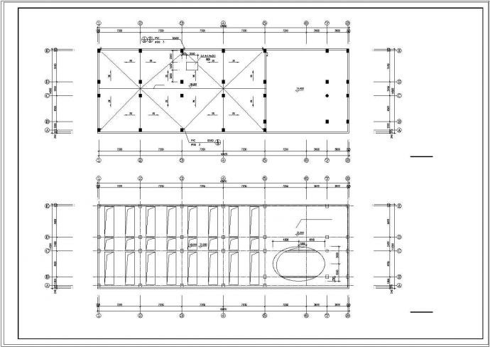 办公楼设计_4943.35平米五层办公楼建筑设计cad图纸_图1
