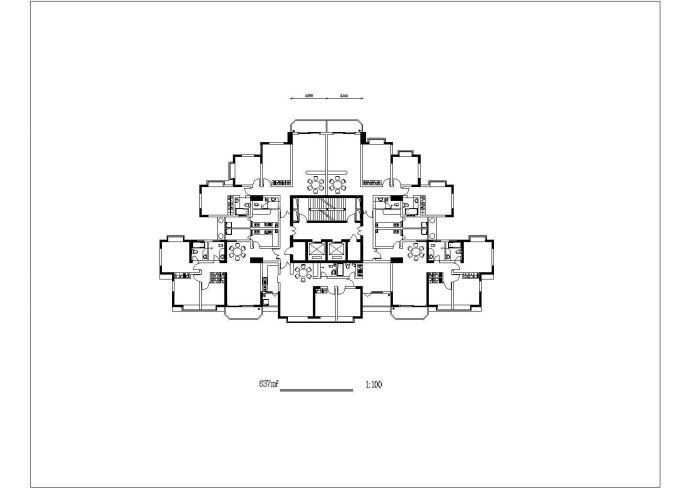 某城市高层住宅建筑全套设计施工CAD图纸_图1