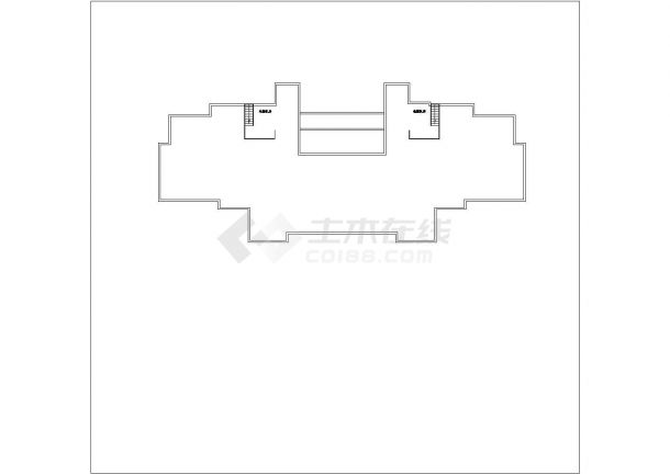 某花园式小区组合楼建筑全套设计施工CAD图纸-图一