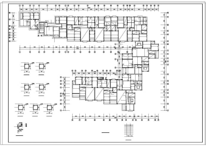某地多层砖混结构住宅楼设计cad施工图_图1